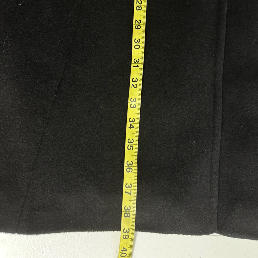 Lauren Ralph Lauren Sz8 Black Wool Blend Faux Fur Collar Walker Coat StyleLR2533 - Picture 16 of 16